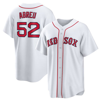 Boston Red Sox #52 Wilyer Abreu White RONA Home Replica Jersey