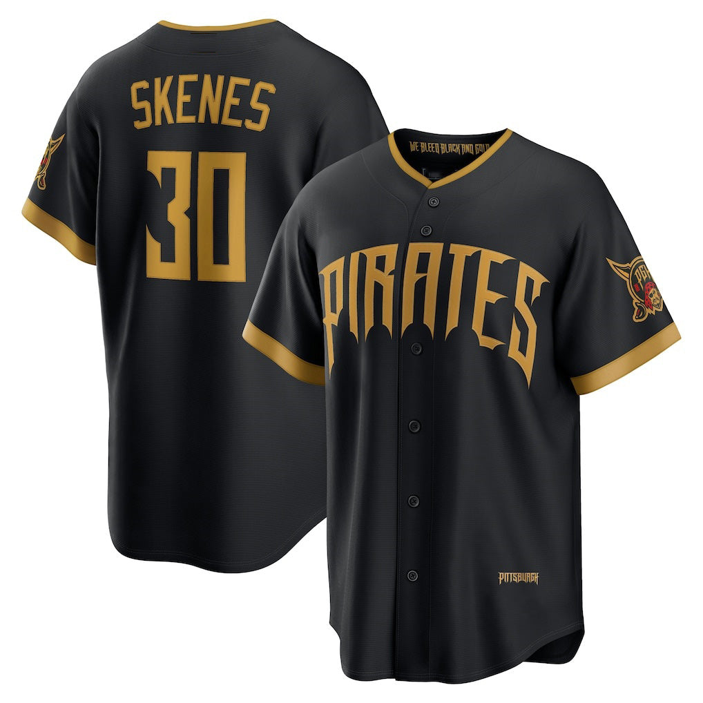 Pittsburgh Pirates #30 Paul Skenes Black RONA 2026 City Connect Stadium Jersey