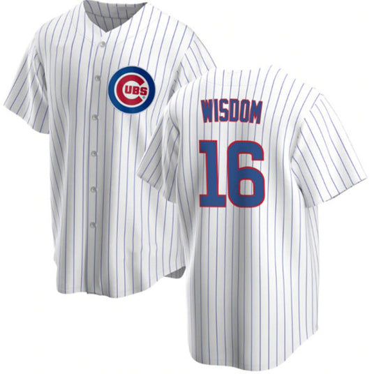 Chicago Cubs #16 Patrick Wisdom White RONA Cool Base Stitched Jersey