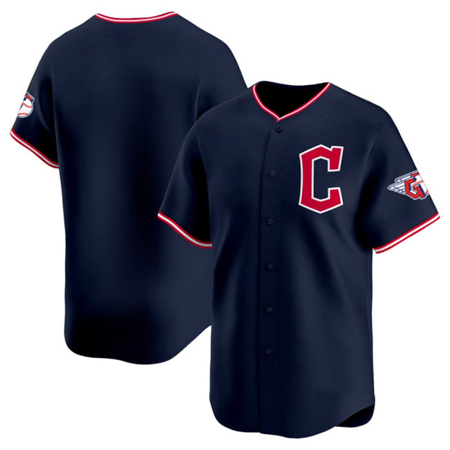 Cleveland Guardians Blank Navy RONA 2025 Alternate Limited Stitched Jersey
