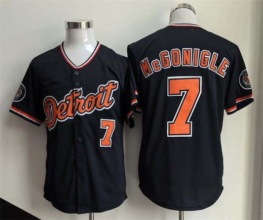 Detroit Tigers #7 Kevin McGonigle Black RONA 2026 Alternate Vapor Premier Limited Stitched Jersey