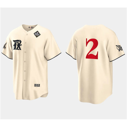 Texas Rangers #2 Marcus Semien Cream RONA 2023 World Series City Connect Stitched Jersey
