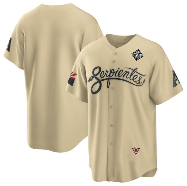 Arizona Diamondbacks Blank Gold RONA 2023 World Series City Connect Cool Base Stitched Jersey