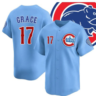 Chicago Cubs #17 Mark Grace Blue RONA 2024-25 2nd Alternate Limited Stitched Jersey