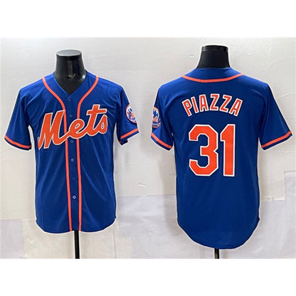 New York Mets #31 Mike Piazza Blue RONA Cool Base Stitched Jersey