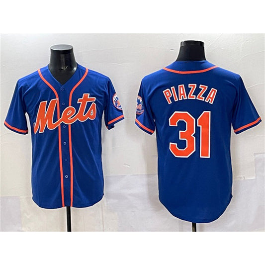 New York Mets #31 Mike Piazza Blue RONA Cool Base Stitched Jersey