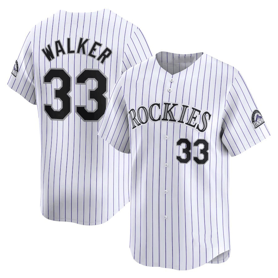 Colorado Rockies #33 Larry Walker White RONA Home Limited Stitched Jersey