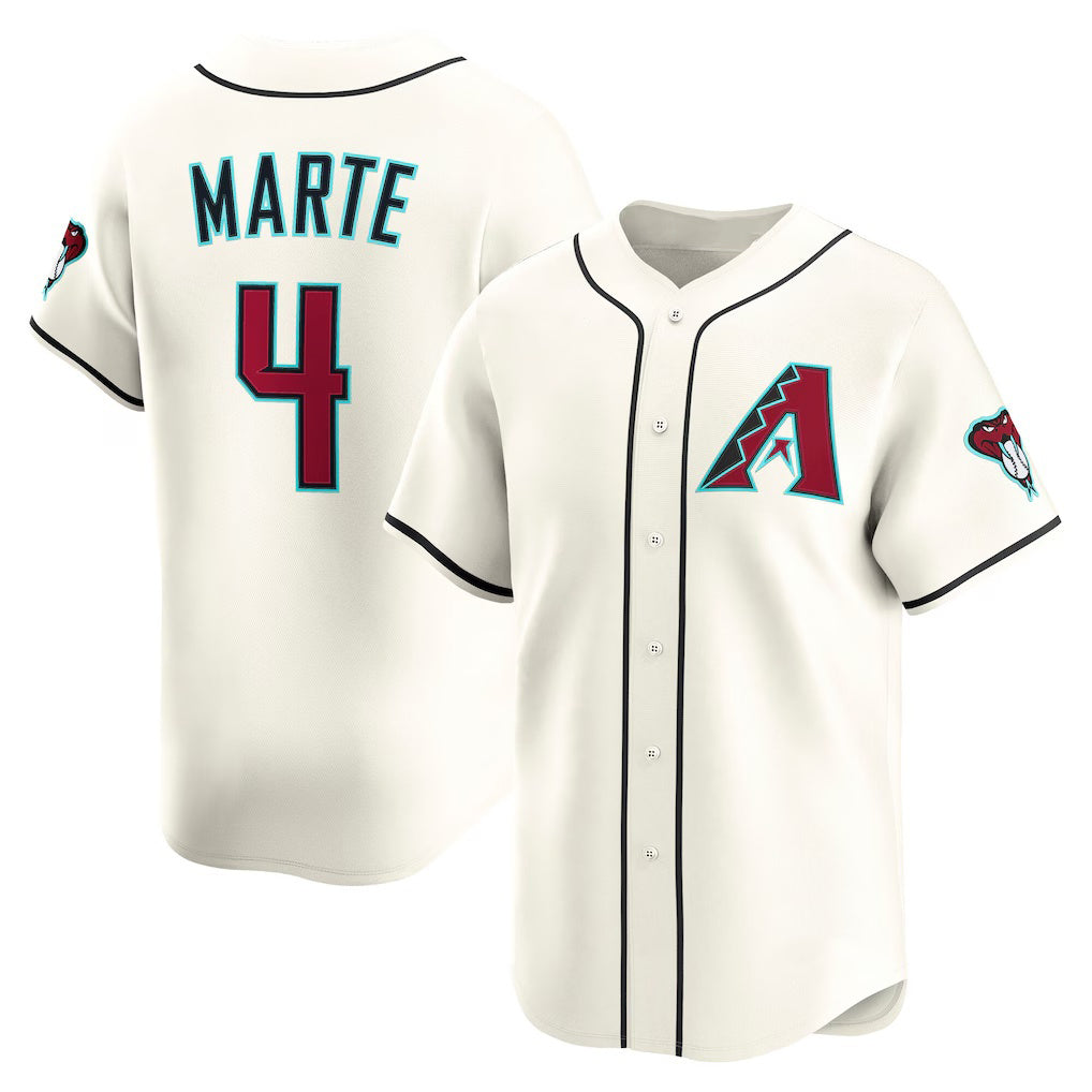 Arizona Diamondbacks #4 Ketel Marte Cream RONA Home Limited Player Jersey