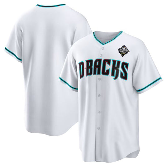 Arizona Diamondbacks Blank White White RONA 2023 World Series Cool Base Stitched Jersey
