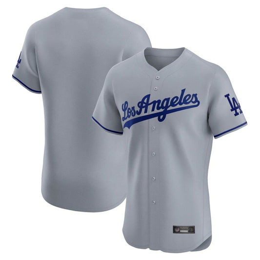 Los Angeles Dodgers Blank Player Gray RONA Limited Elite Home Stitched Jerseys