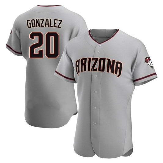 Arizona Diamondbacks #20 Luis Gonzalez Player Gray RONA Road Limited Elite Home Game Stitched Jerseys