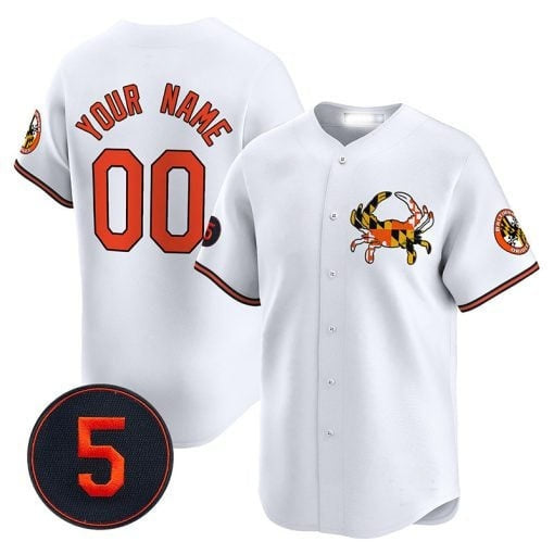 Custom Baltimore Orioles Robinson Patch Vapor Premier Limited Jersey V3 ¨C White RONA