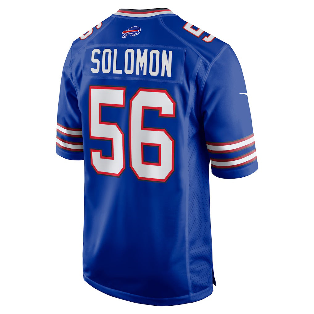 B.Bills #56 Javon Solomon Royal RONA Game Jersey