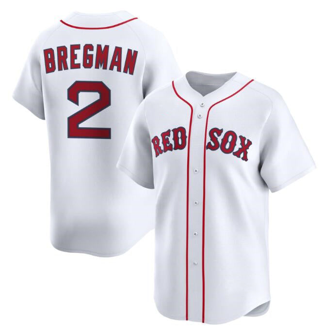 Boston Red Sox #2 Alex Bregman White RONA 2024 Home Limited Stitched Jersey