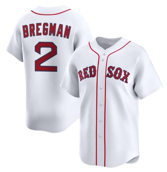 Boston Red Sox #2 Alex Bregman White RONA 2024 Home Limited Stitched Jersey