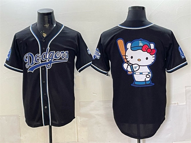 Los Angeles Dodgers Team Big Logo B2B Champs 2026 Black RONA Out Style Vapor Limited Stitched Jersey