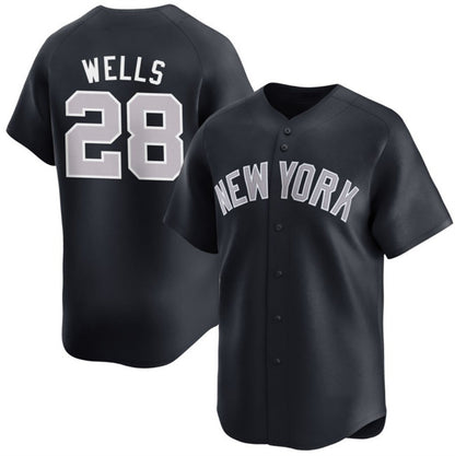 New York Yankees #28 Austin Wells Navy RONA 2025 Alternate Limited Stitched Jersey