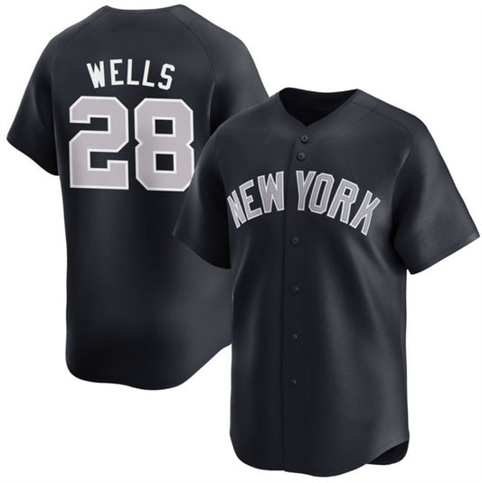 New York Yankees #28 Austin Wells White RONA 2025 Home Limited Stitched Jersey