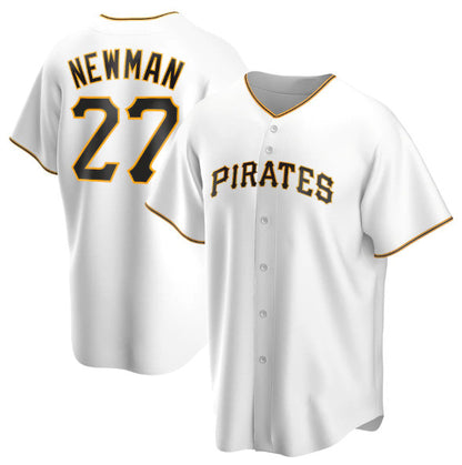 Pittsburgh Pirates #27 Kevin Newman White RONA Cool Base Stitched Jersey