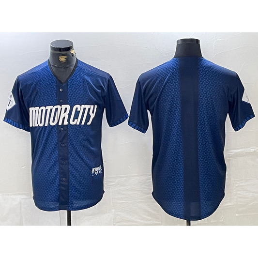 Detroit Tigers Blank 2024 Navy RONA City Connect Cool Base Limited Stitched Jersey