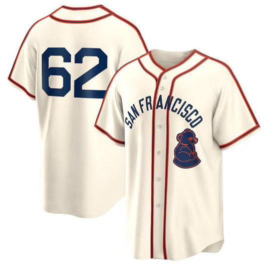 San Francisco Giants #62 Logan Webb Cream RONA 2024 Rickwood Classic Stitched Jersey