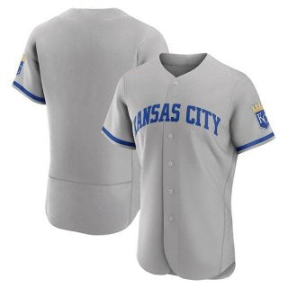 Kansas City Royals Blank Grey RONA Flex Base Stitched Jersey