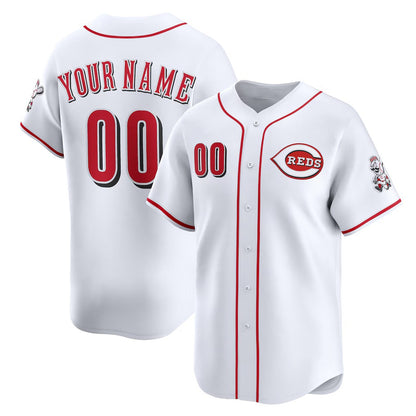 Custom Cincinnati Reds White RONA Home Limited Jersey
