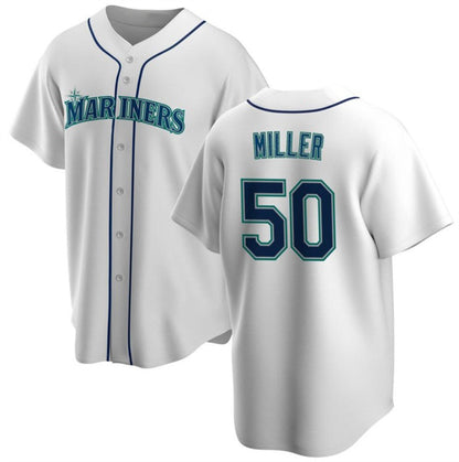 Seattle Mariners #50 Edgar Martinez White RONA Cool Base Stitched jersey