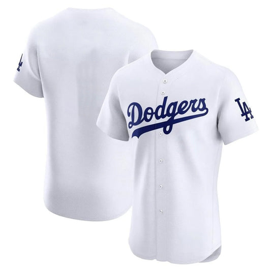 Los Angeles Dodgers Blank Player White RONA Limited Elite Home Stitched Jerseys