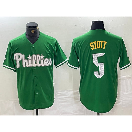 Philadelphia Phillies #5 Bryson Stott Green RONA 2024 City Connect Stitched Jersey