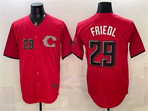 Cincinnati Reds #29 TJ Friedl Red RONA 2026 City Connect Stadium Stitched Jersey