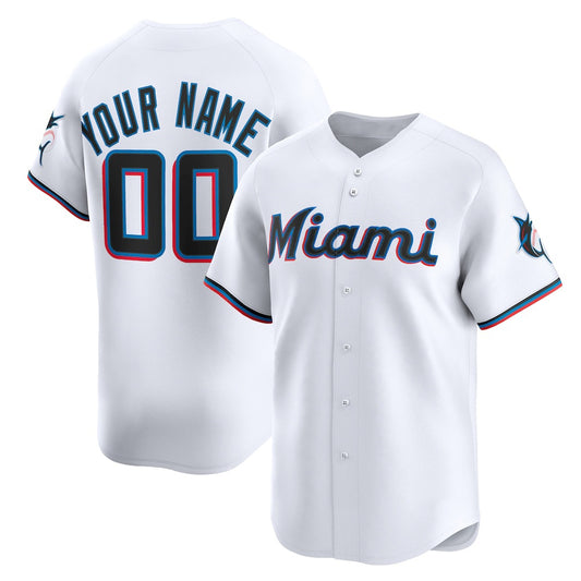 Custom Miami Marlins White RONA Home Limited Jersey