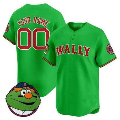 Custom Boston Red Sox Wally Vapor Premier Limited Jersey ¨C All Stitched-Green RONA