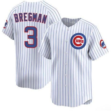 Chicago Cubs #3 Alex Bregman White RONA 2026 Home Limited Stitched Jersey