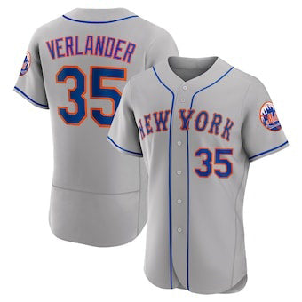 New York Mets #35 Justin Verlander Gray RONA Flex Base Stitched Jersey