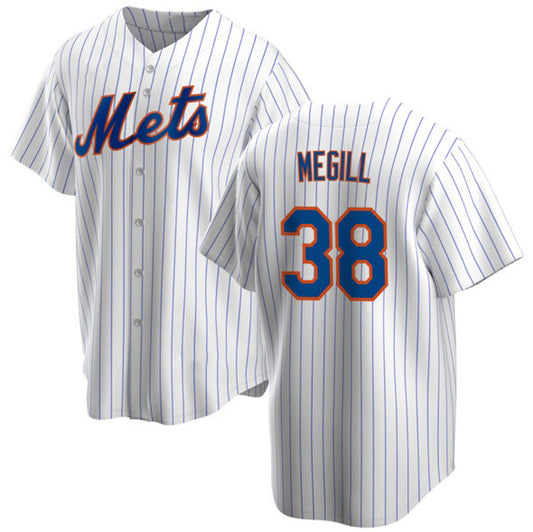 New York Mets #38 Tylor Megill White RONA Cool Base Stitched Jersey