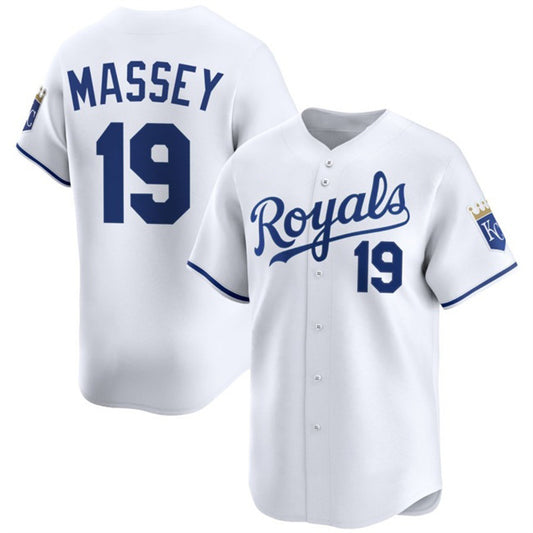 Kansas City Royals #19 Michael Massey White RONA 2024 Home Limited Stitched Jersey
