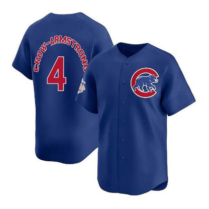 Chicago Cubs #4 Pete Crow-Armstrong Royal RONA Limited Stitched Jersey