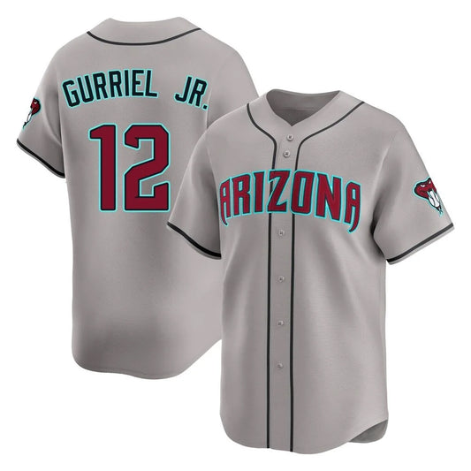 Arizona Diamondbacks #12 Lourdes Gurriel Jr Player Gray RONA Road Limited Home Game Stitched Jerseys