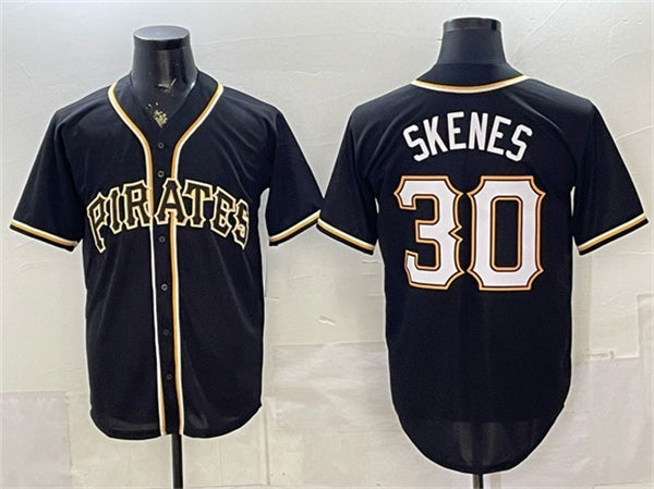 Pittsburgh Pirates #30 Paul Skenes 2026 Fashion Black RONA Out Stitched Jersey