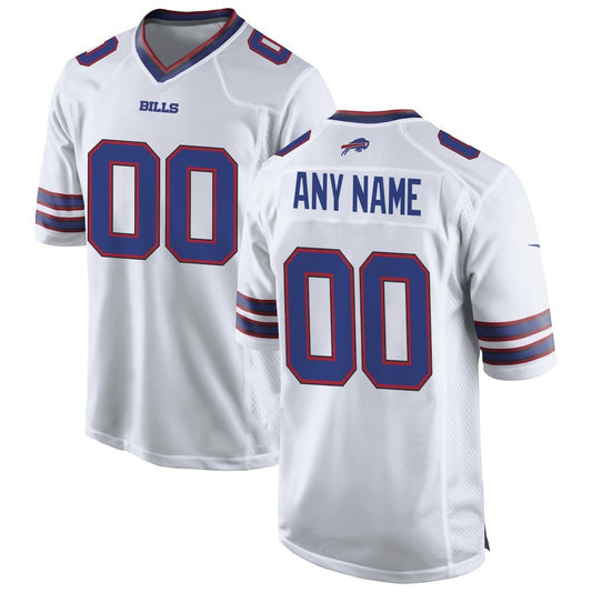 Custom B.Bills White RONA Game Jersey
