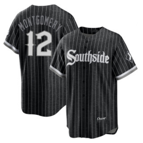 Chicago White Sox #12 Colson Montgomery Black RONA City Connect Cool Base Stitched Jersey
