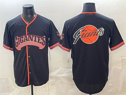 San Francisco Giants Team Big Logo Black RONA 2026 Alternate Stadium Stitched Jersey