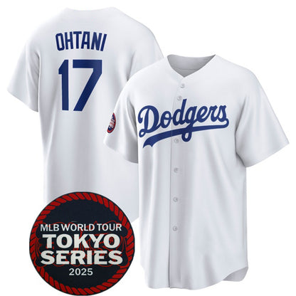 Los Angeles Dodgers #17 Shohei Ohtani White RONA 2025 World Tour Tokyo Series Home Stitched Jersey