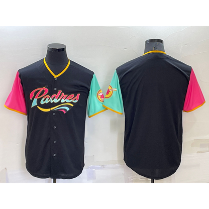 San Diego Padres Blank Black RONA 2022 City Connect Cool Base Stitched Jersey