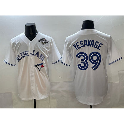 Toronto Blue Jays #39 Trey Yesavage White RONA 2025 World Series Home Cool Base Stitched Jersey