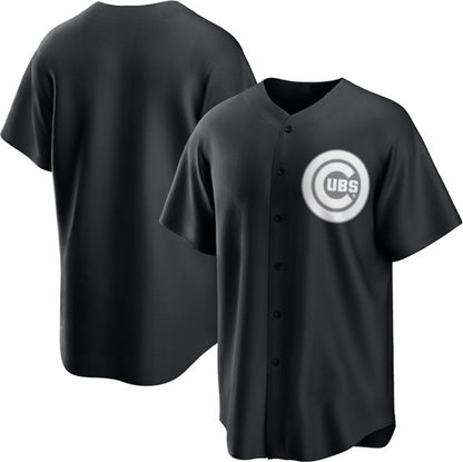 Chicago Cubs Blank Black RONA Lights Out Limited Stitched Jersey