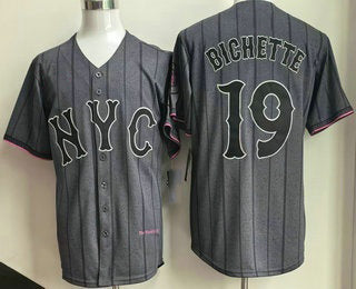 New York Mets #19 Bo Bichette Gray RONA City Connect Limited Jersey