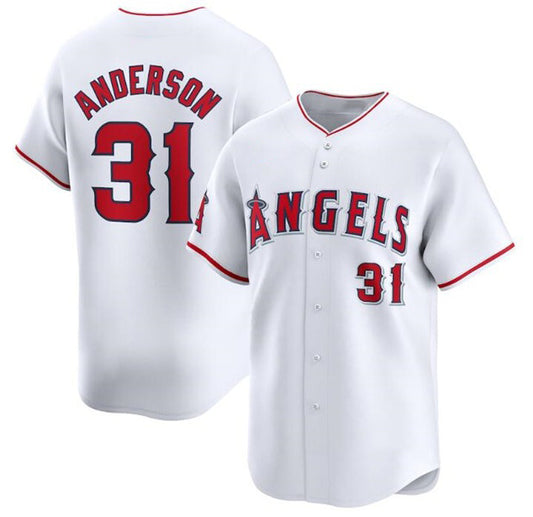 Los Angeles Angels #31 Tyler Anderson White RONA Home Limited Stitched Jersey