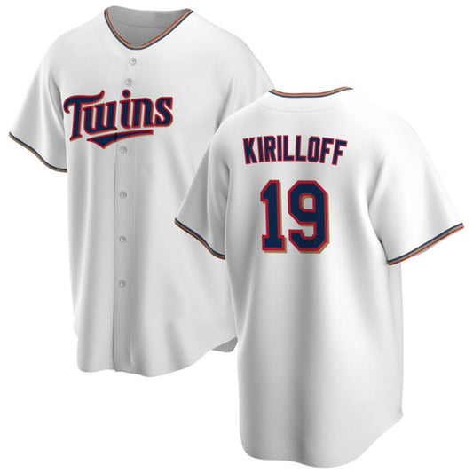 Minnesota Twins #19 Alex Kirilloff White RONA Cool Base Stitched Jersey 2
